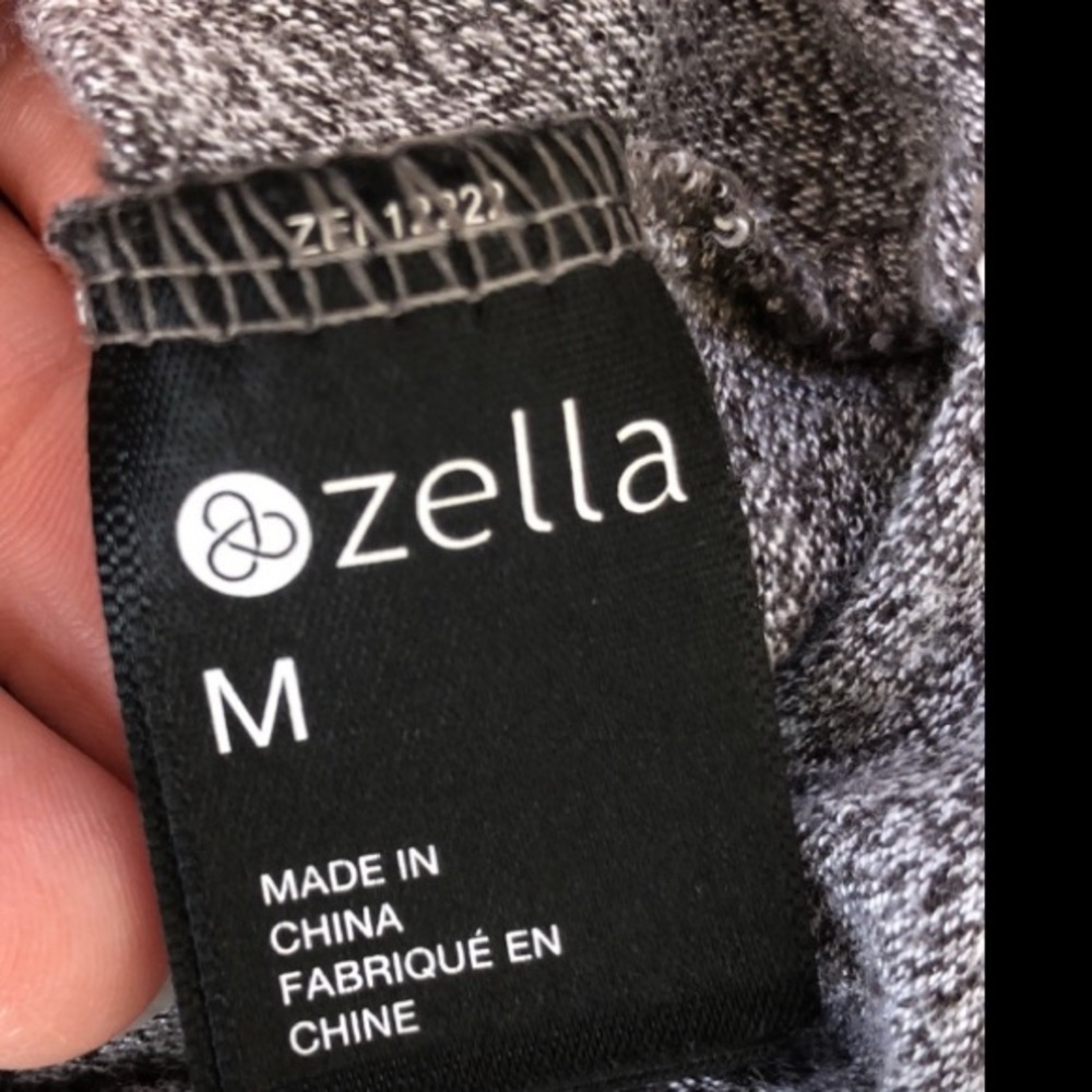 Zella Ruched Long sleeved tee-size M - Picture 4 of 8